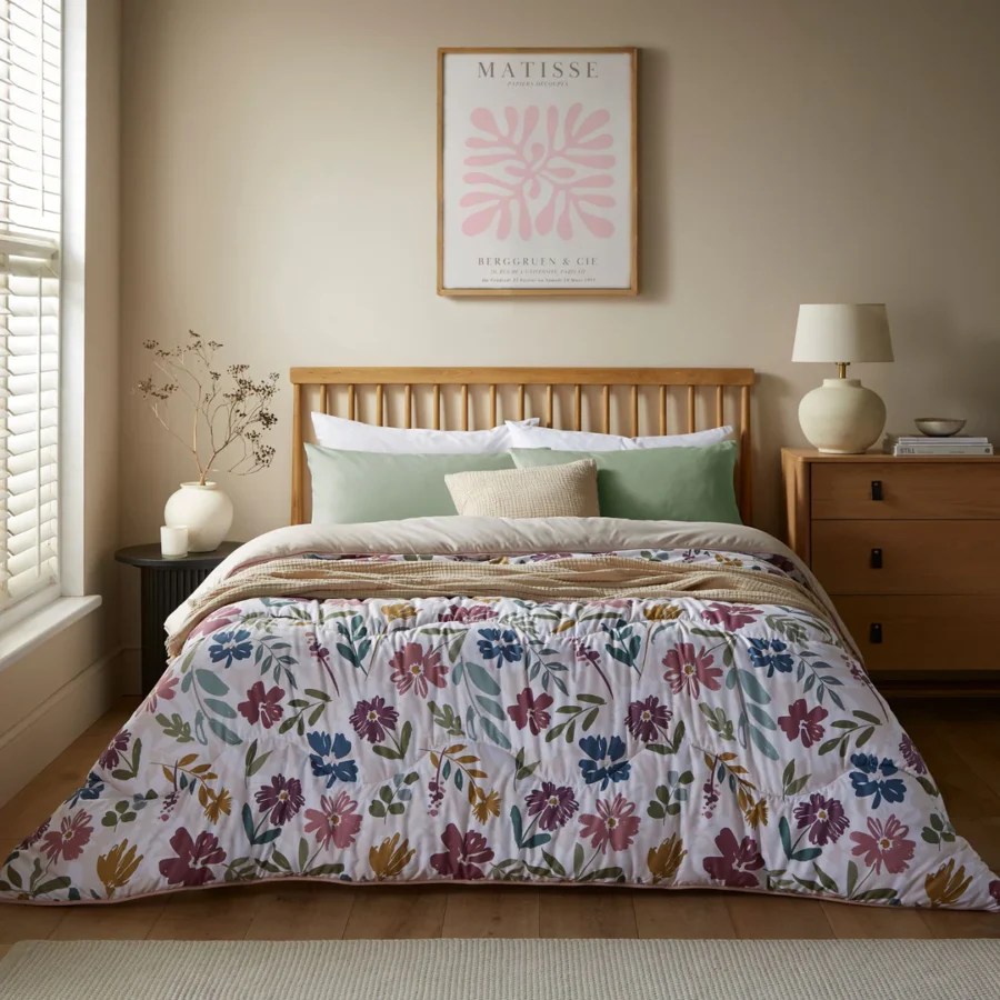 Night lark® autumn meadow coverless duvet set