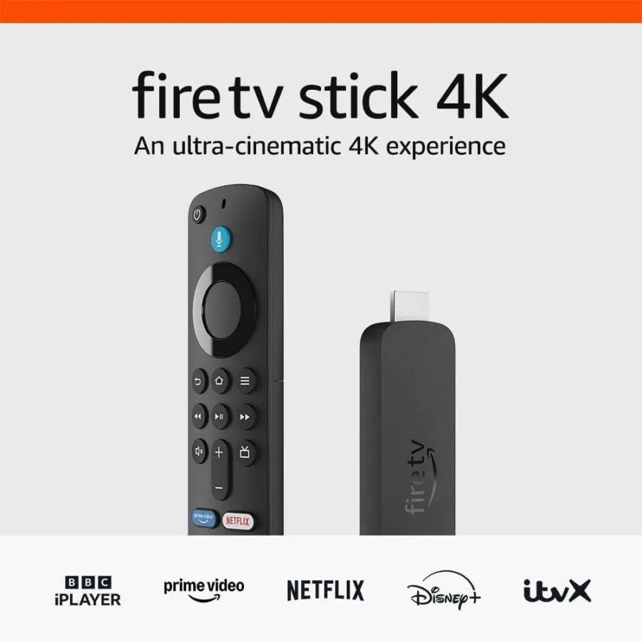 Amazon fire tv stick 4k ultra hd with alexa voice remote (latest gen)