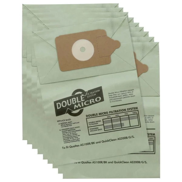 10 x vacuum hoover dust bags for numatic henry, hetty, james, charles, and harry models