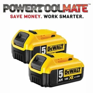 Genuine dewalt dcb184 18v xr 5ah slide battery twin pack