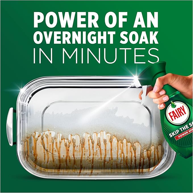Fairy skip the soak dish power spray 8 x 650ml Fairy skip the soak dish power spray