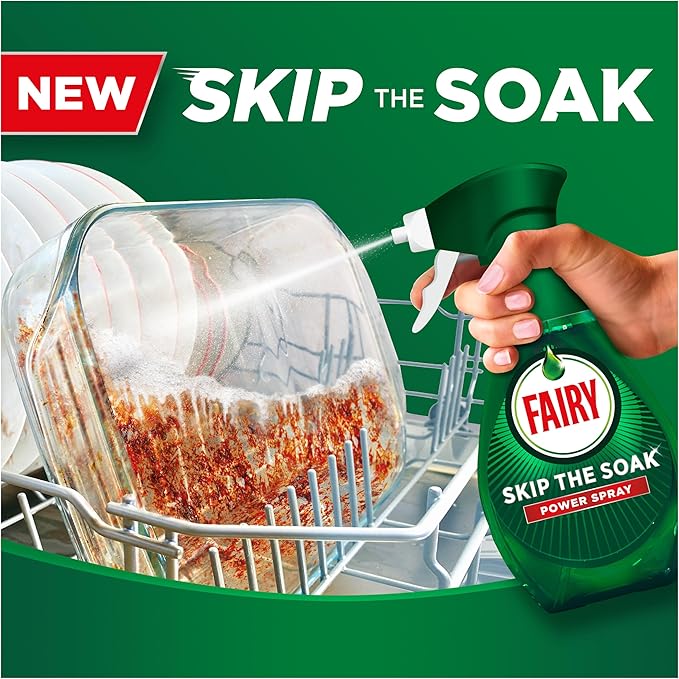 Fairy skip the soak dish power spray 8 x 650ml Fairy skip the soak dish power spray