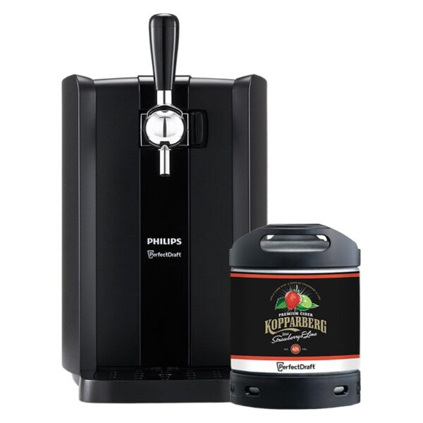 Perfectdraft kopparberg strawberry & lime starter bundle.