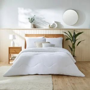 Night lark® natural cotton waffle coverless duvet