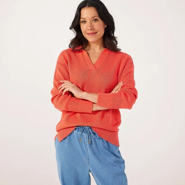 Ruth Langsford Cotton‑Rich Collared Jumper