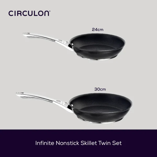 Circulon infinite non‑stick induction frying pan twin set