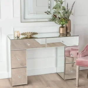 Chelsea mirrored 6 drawer dressing table