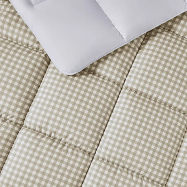 Night lark® gingham print coverless duvet