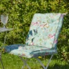 Classic Living Set of Two Outdoor Floral Green Seat Cushions